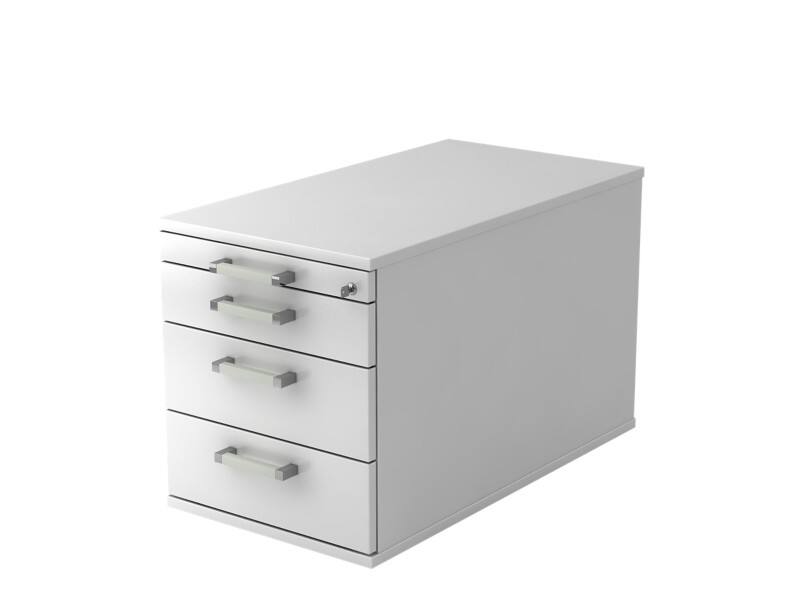 Hammerbacher Rollcontainer AT TC30 CE Weiß 4280 mm x 512 mm x 800 mm