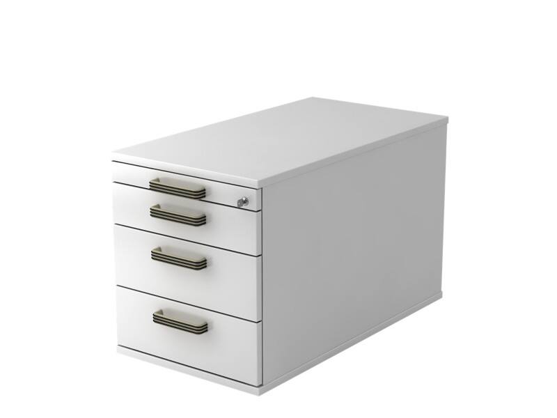 Hammerbacher Rollcontainer AT TC30 SG Weiß 4280 mm x 512 mm x 800 mm