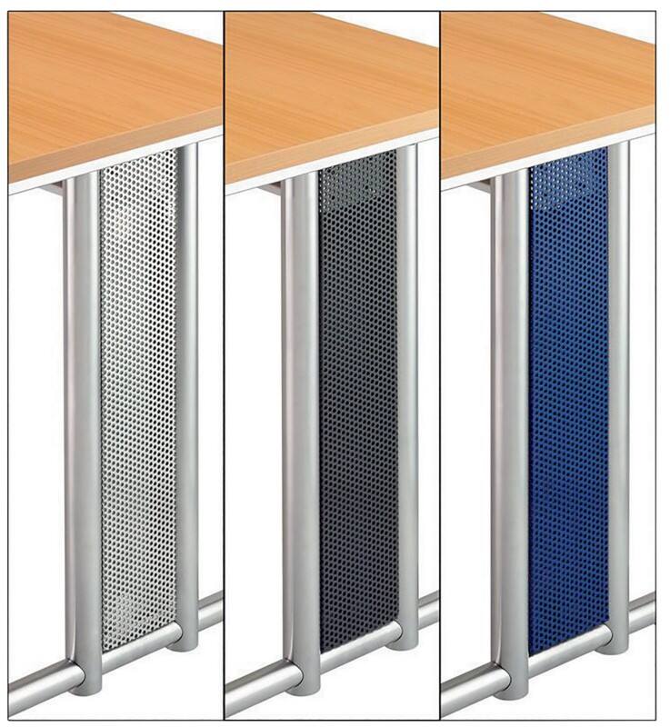 Hammerbacher VNS Endplatte Silber 120 (B) x 620 (H) mm Blech 2 Stück