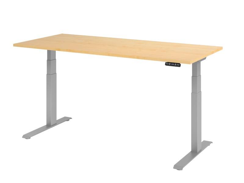 Hammerbacher VXDKB Sitz-Stehschreibtisch Ahorn C-Fuß 1.800 (B) x 800 (T) x 1.290 (H) mm Spanplatte, Stahl