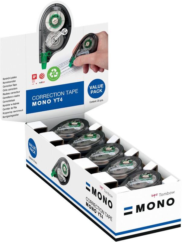 Tombow MONO YT4 Nicht nachfüllbar Korrekturband 4.2 mm 10 m 20 Stück