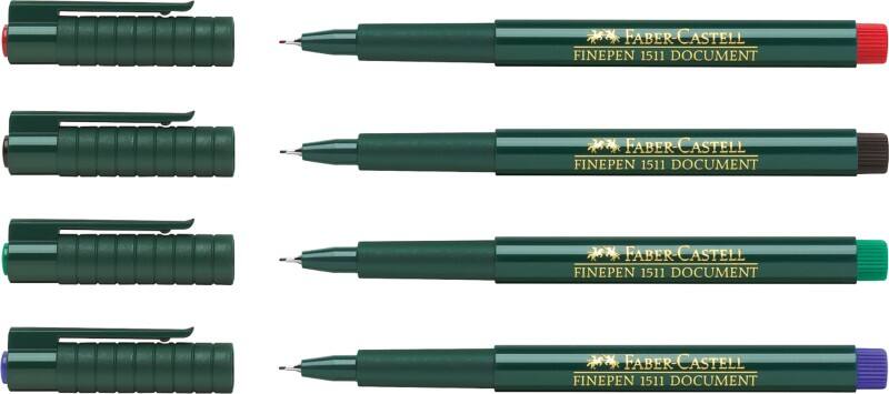 Faber-Castell Finepen Fineliner 0.4 mm Farbig sortiert 1511 10 Stück