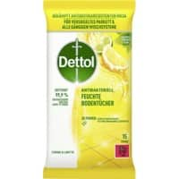 Dettol Feuchte Bodentücher 3193947 Zitrone & Limette 15 Stück