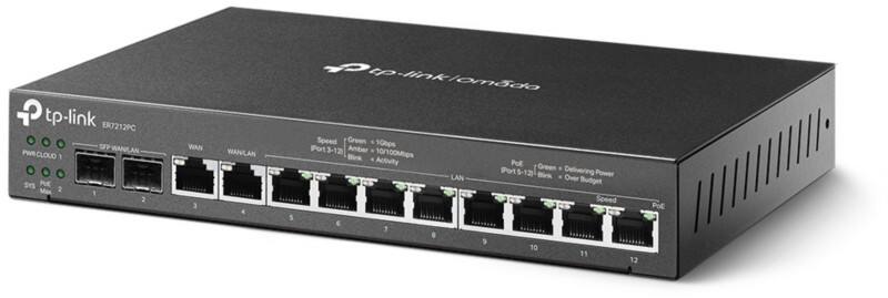TP-LINK Omada ER7212PC WLAN Router 8 x RJ-45 LAN, 4 x RJ-45 WAN,