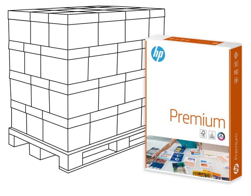 HP Premium DIN A4 Druckerpapier 80 g/m² Matt Weiß 240 Pack à 500 Blatt