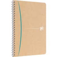 OXFORD Notizbuch DIN A5 Liniert Doppeldraht Seitlich gebunden Hardback Braun 180 Seiten