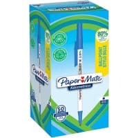 Papermate Kilometrico Kugelschreiber Medium Blau 50 Stück