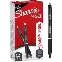Sharpie S-Gel Gelschreiber 0,7 mm Kugelschreiber Schwarz 12 Stück
