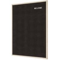 SHOWDOWN Letterboard Schwarz für Wandmontage 60 (B) x 80 (H) cm