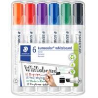 STAEDTLER Lumocolor Whiteboard Marker Färbig sortiert Keilspitze 5 mm 6 Stück