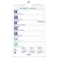 Brepols Wandkalender 1.850.9900.00. 2023 14,8 1 Tag Pro Seite Papier Weiß, Französisch, Englisch, Deutsch Nicht Nachfüllbar