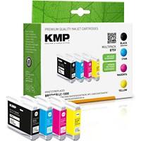 KMP B75V Kompatibel Tintenpatronen-Multipack 1035.4005 Schwarz, Cyan, Magenta, Gelb