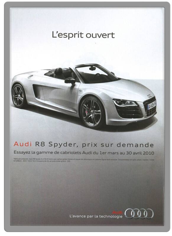 Djois Magneto A1 Inforahmen Selbstklebend Grau Haftend PVC 191950 63,6 (B) x 0,2 (T) x 88,3 (H) cm