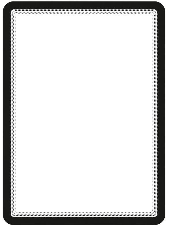 Djois Magneto A4 Inforahmen Selbstklebend Schwarz Haftend PP, PVC 194957 23 (B) x 0,2 (T) x 31,7 (H) cm 2 Stück