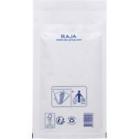 RAJA Luftpolstertasche Kraftpapier, PE (Polyethylen) Folie Weiß Ohne Fenster 210 (B) x 120 (H) mm Abziehstreifen 75 g/m² 200 Stück