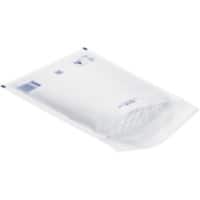 RAJA Luftpolstertasche Kraftpapier, PE (Polyethylen) Folie Weiß Ohne Fenster 260 (B) x 180 (H) mm Abziehstreifen 75 g/m² 100 Stück