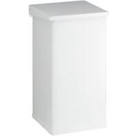 DutchDesign Treteimer Pulverbeschichtetes Aluminium 55 L 30 (B) x 30 (T) x 60 (H) cm Weiß 55 L