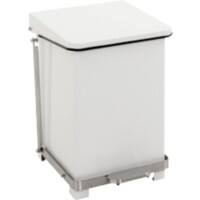 V-PART Treteimer Stahl 27 L 37 (B) x 37 (T) x 42,8 (H) cm Weiß