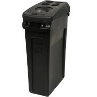 Rubbermaid Papierkorb Polyethylen 87 L 27,9 (B) x 55,8 (T) x 76,2 (H) cm Schwarz