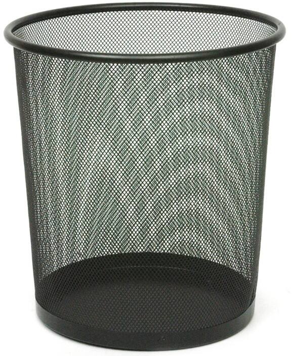 V-PART Papierkorb Stahl 19 L 34,5 cm (H) Schwarz