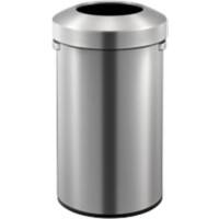 EKO Papierkorb Edelstahl 90 L 44,8 (B) x 41,6 (T) x 75 (H) cm Silber