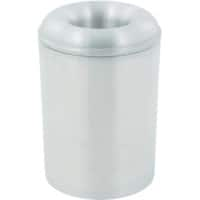 V-PART Papierkorb Aluminium 13 L 30,2 cm (H) Silber