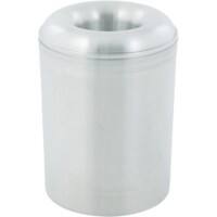 V-PART Papierkorb Aluminium 20 L 34,2 cm (H) Silber