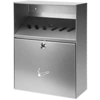 V-PART Aschenbecher 28 (B) x 14 (T) x 37 (H) cm Silber