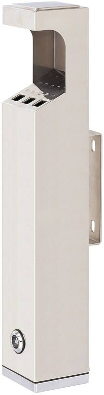 V-PART Aschenbecher 8 (B) x 8 (T) x 48 (H) cm Silber