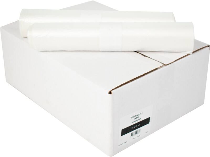 Mittlere Belastung Müllsack 120 L  Transparent MDPE (Polyethylen mittlerer Dichte) 0.021 mm 10 Stück