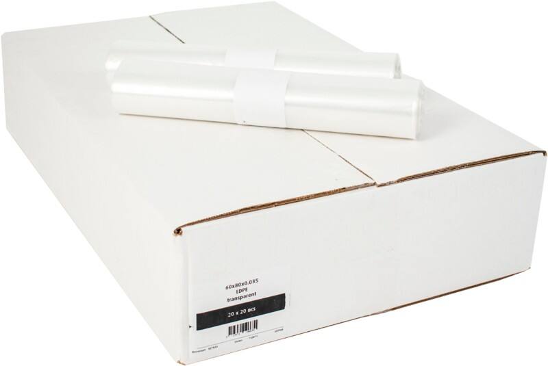 Mittlere Belastung Müllsack 60 L  Transparent LDPE (Polyethylen niedriger Dichte) 0.035 mm 20 Stück