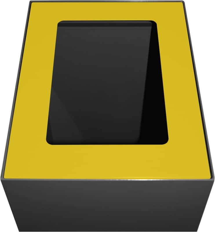 V-PART Deckel 31191208 Verzinkter Stahl Pulverbeschichtet Gelb