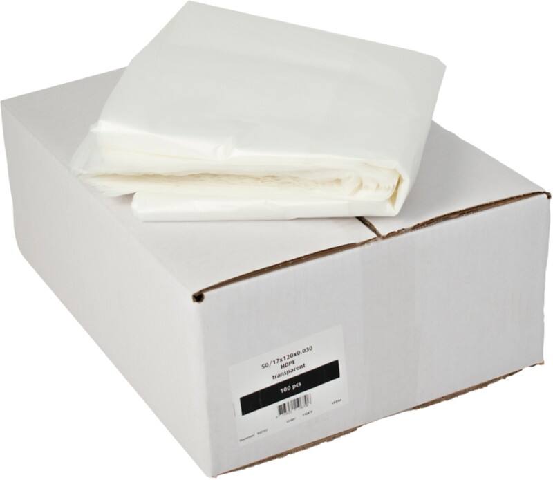 Mittlere Belastung Müllsack 200 L  Transparent HDPE (Hochdichtes Polyethylen) 0.030 mm 100 Stück