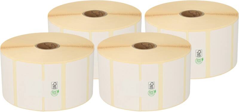 Zebra Z-SELECT 2000D Etiketten Authentisch 800262-125 800262-125 Haftend Schwarz auf Weiß 57,15 x 31,75 mm  4 Stück 