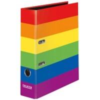 Falken Ordner DIN A4 80 mm Regenbogen 21001368000F Pappkarton Glänzend