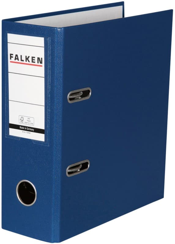 Falken Breit Ordner A5 80 mm Blau 11285681 Kunststoff Hochformat