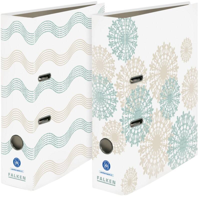 Falken Pure Green Ordner Breit A4 80 mm Farbig sortiert 24001000000F Kunststoff 10 Stück