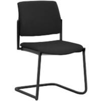 mayer sitzmöbel Stapelstuhl Stoff Schwarz 2518 490 x 560 x 830 mm 2 Stück