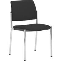 mayer sitzmöbel Stapelstuhl Stoff Schwarz 2518 490 x 560 x 830 mm 2 Stück