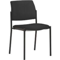 mayer sitzmöbel Stapelstuhl Stoff Schwarz 2518 490 x 560 x 830 mm 2 Stück