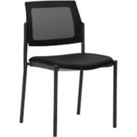 mayer sitzmöbel Stapelstuhl Stoff Schwarz 2519 490 x 560 x 830 mm 2 Stück