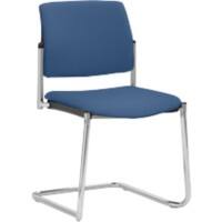 mayer sitzmöbel Stapelstuhl Stoff Blau 2518 490 x 560 x 830 mm 2 Stück