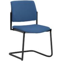mayer sitzmöbel Stapelstuhl Stoff Blau 2518 490 x 560 x 830 mm 2 Stück
