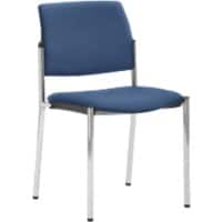 mayer sitzmöbel Stapelstuhl Stoff Blau 2518 490 x 560 x 830 mm 2 Stück