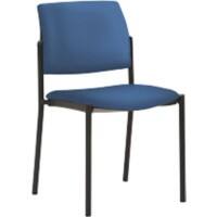 mayer sitzmöbel Stapelstuhl Stoff Blau 2518 490 x 560 x 830 mm 2 Stück