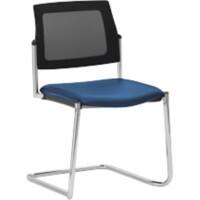mayer sitzmöbel Stapelstuhl Stoff Blau 2519 490 x 560 x 830 mm 2 Stück