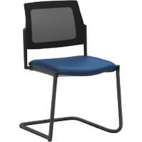 mayer sitzmöbel Stapelstuhl Stoff Blau 2519 490 x 560 x 830 mm 2 Stück