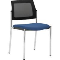 mayer sitzmöbel Stapelstuhl Stoff Blau 2519 490 x 560 x 830 mm 2 Stück