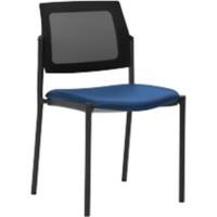 mayer sitzmöbel Stapelstuhl Stoff Blau 2519 490 x 560 x 830 mm 2 Stück