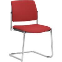 mayer sitzmöbel Stapelstuhl Stoff Kirschrot 2518 490 x 560 x 830 mm 2 Stück